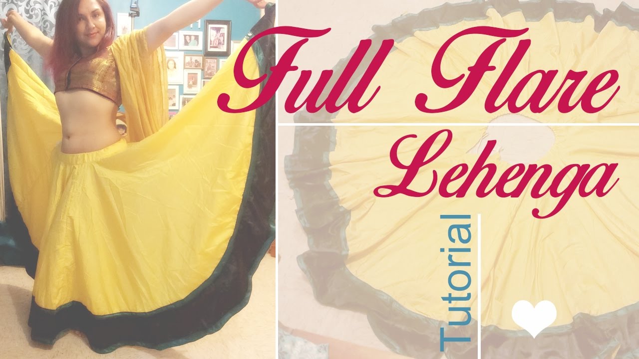 Full Flare Lehenga - Double circular - Tutorial - Cloud factory
