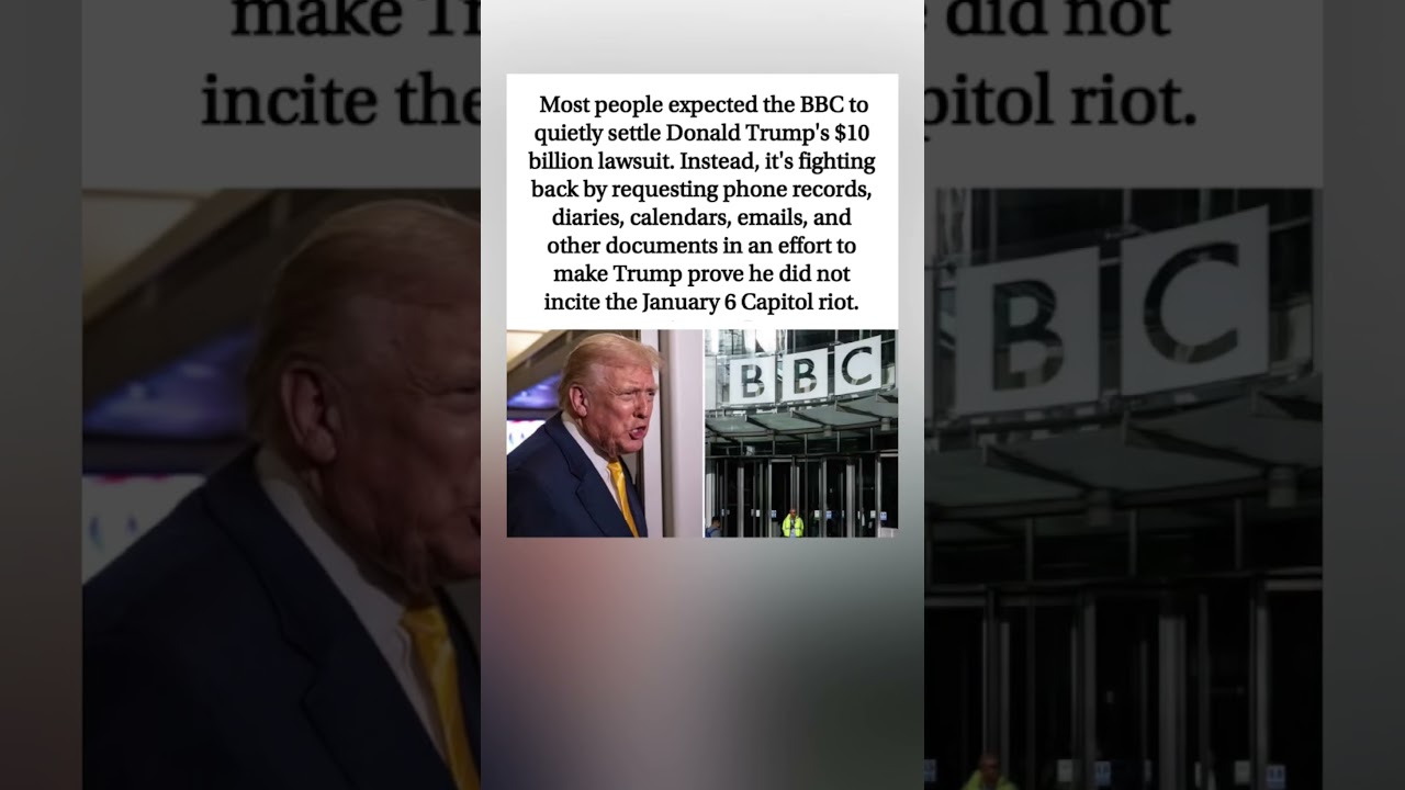 BBC Calls Trump&rsquo;s $10B Bluff! 😲#shorts