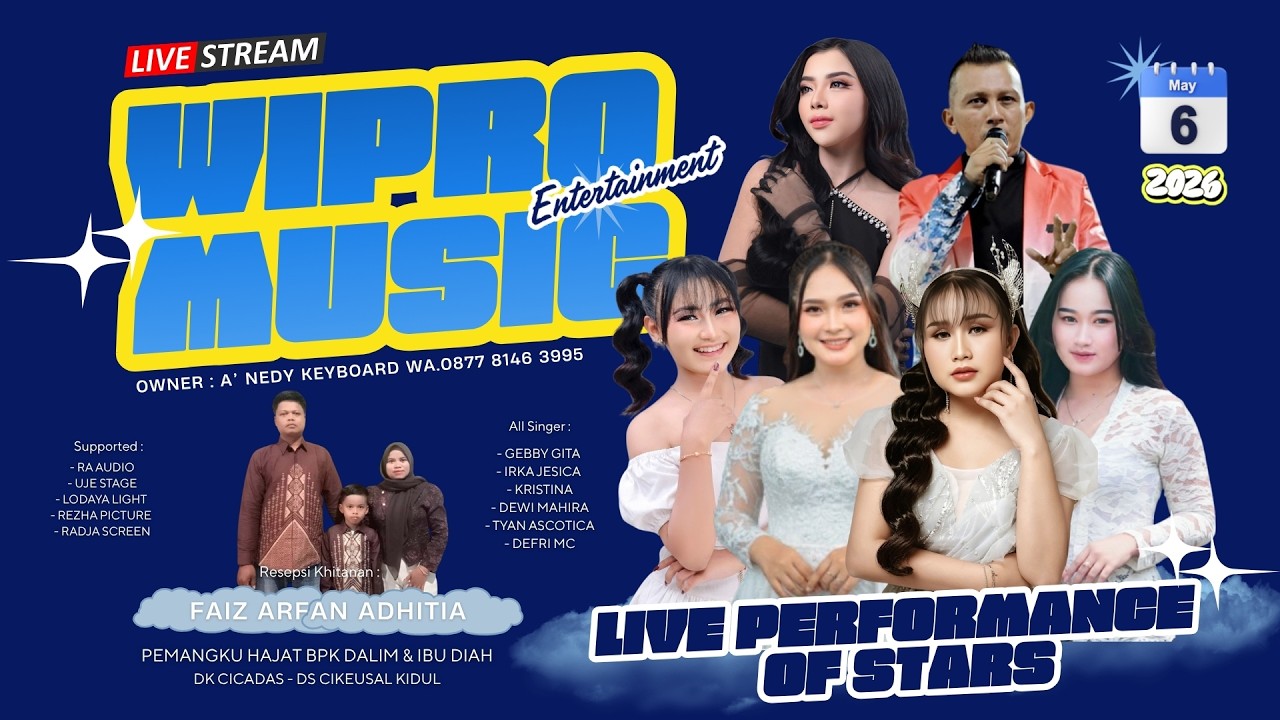 LIVE WIPRO MUSIC /// RESEPSI KHITANAN /// DK. CICADAS - DS. CIKEUSAL KIDUL  ( SEASON SIANG )