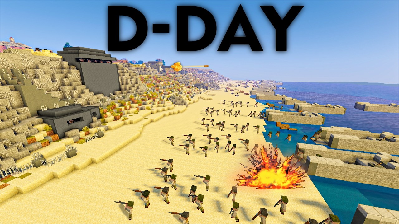 D-DAY in Minecraft - Epic WW2 Movie