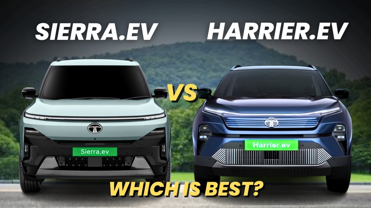 Sierra EV vs Harrier EV | Detailed Comparison |Which is Best? | harrier ev vs sierra ev