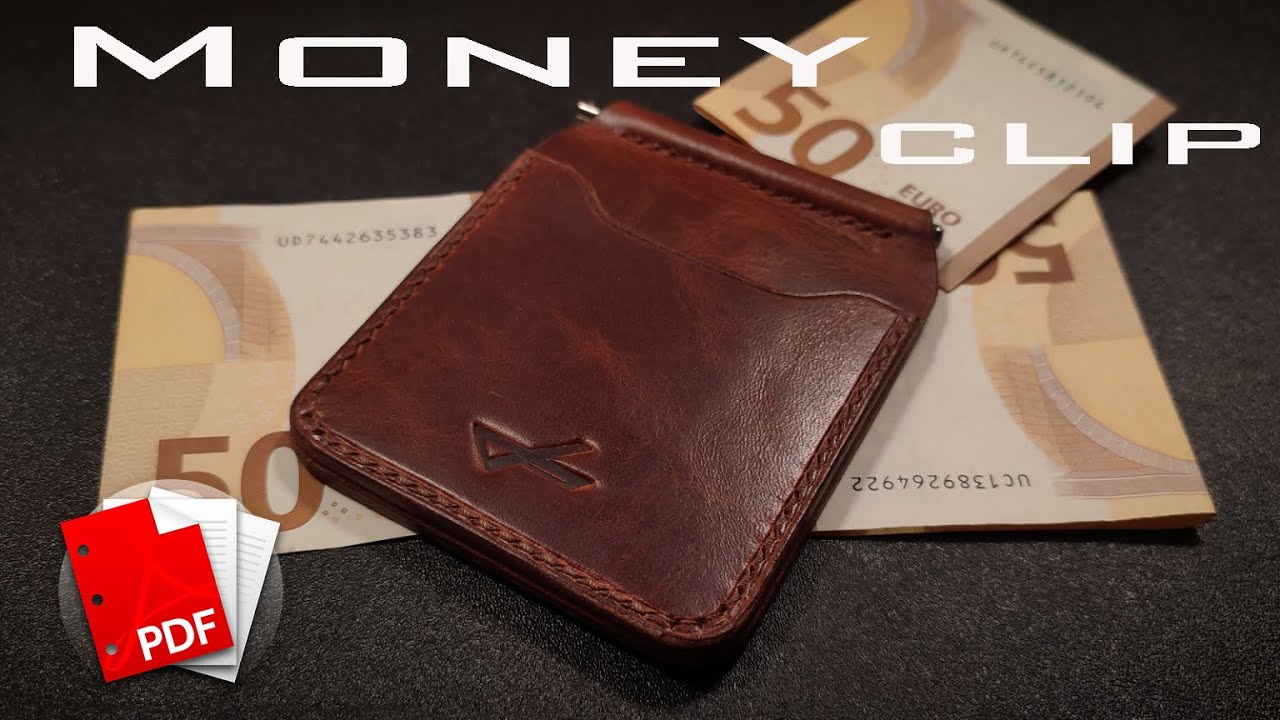 Simple Leather Money Clip Wallet / PATTERN