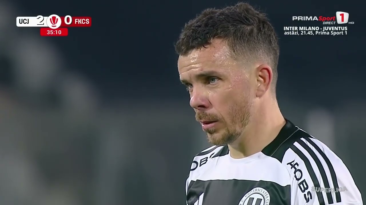 GOOOL! U Cluj - Csikszereda 3-0. A doua încercare e cu noroc! Nistor majorează diferența