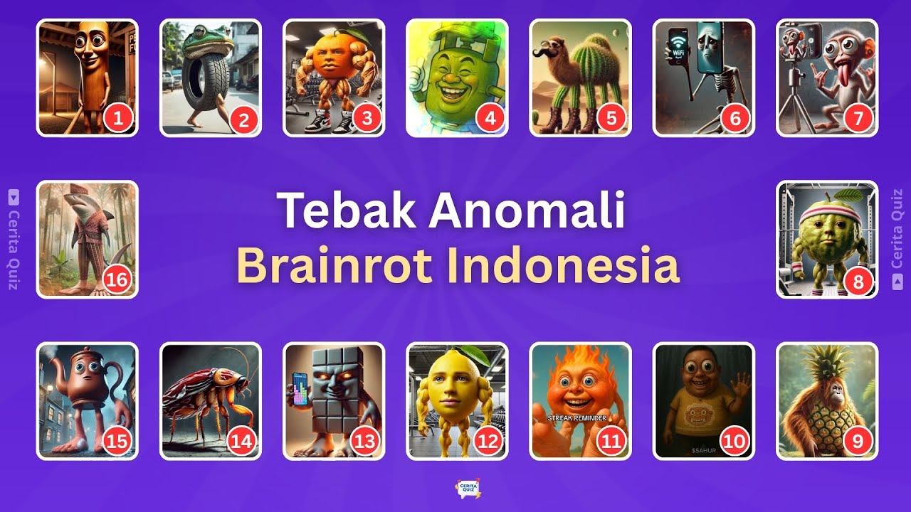 Tebak Suara Anomali Brainrot Indonesia  - Siti Velocity, Udin din din dun