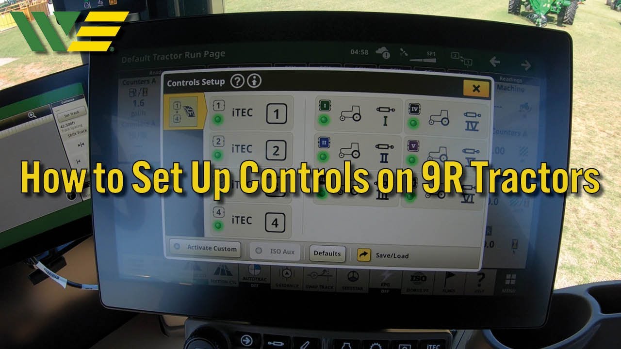 How to Use Control Set Up on John Deere 9R Tractor