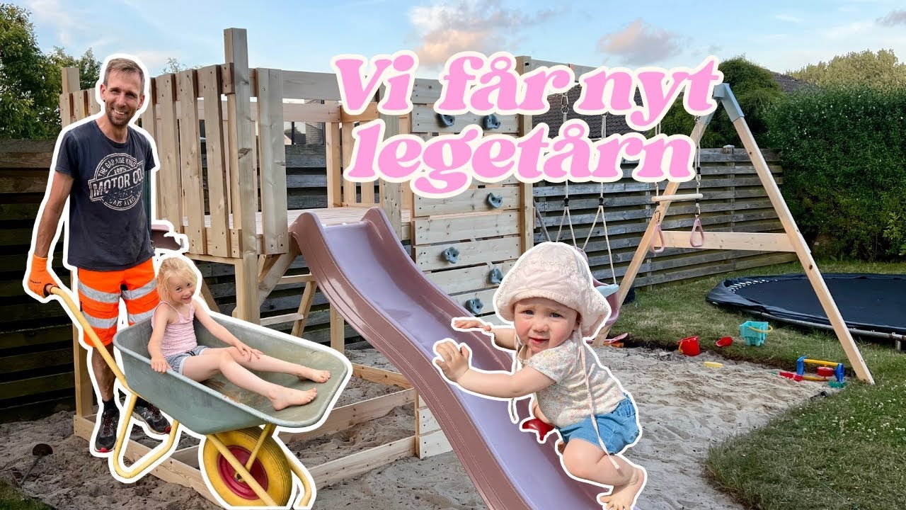 EN WEEKEND MED OS😍 Vi får nyt legetårn op i haven🛝