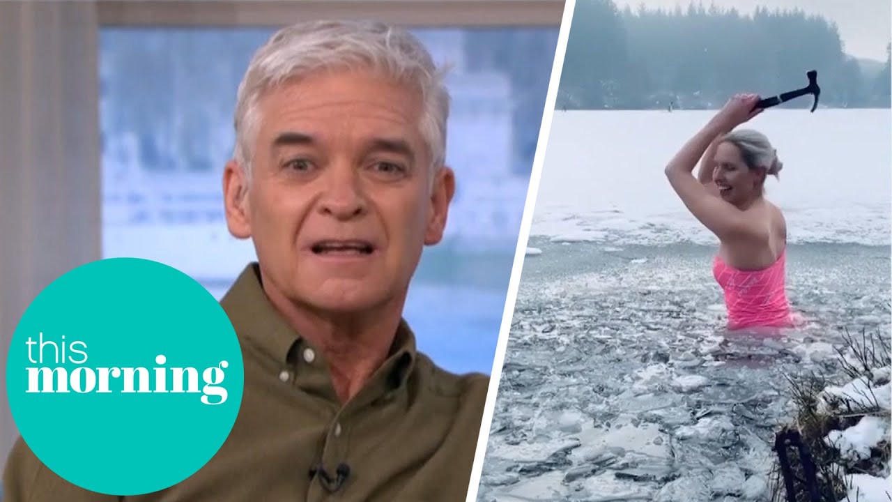 The Woman Swimming in Frozen Lakes For Lockdown Exercise | This Morning
