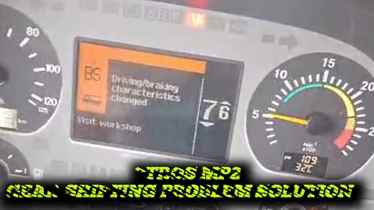 Mercedes Benz actros mp2 Gear shifting problem solution