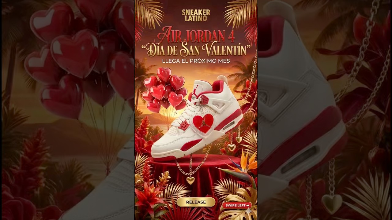 Air Jordan 4 "Valentine's Day" 2026: ¿Valen la Pena por $220? 💖 Fecha y Detalles
