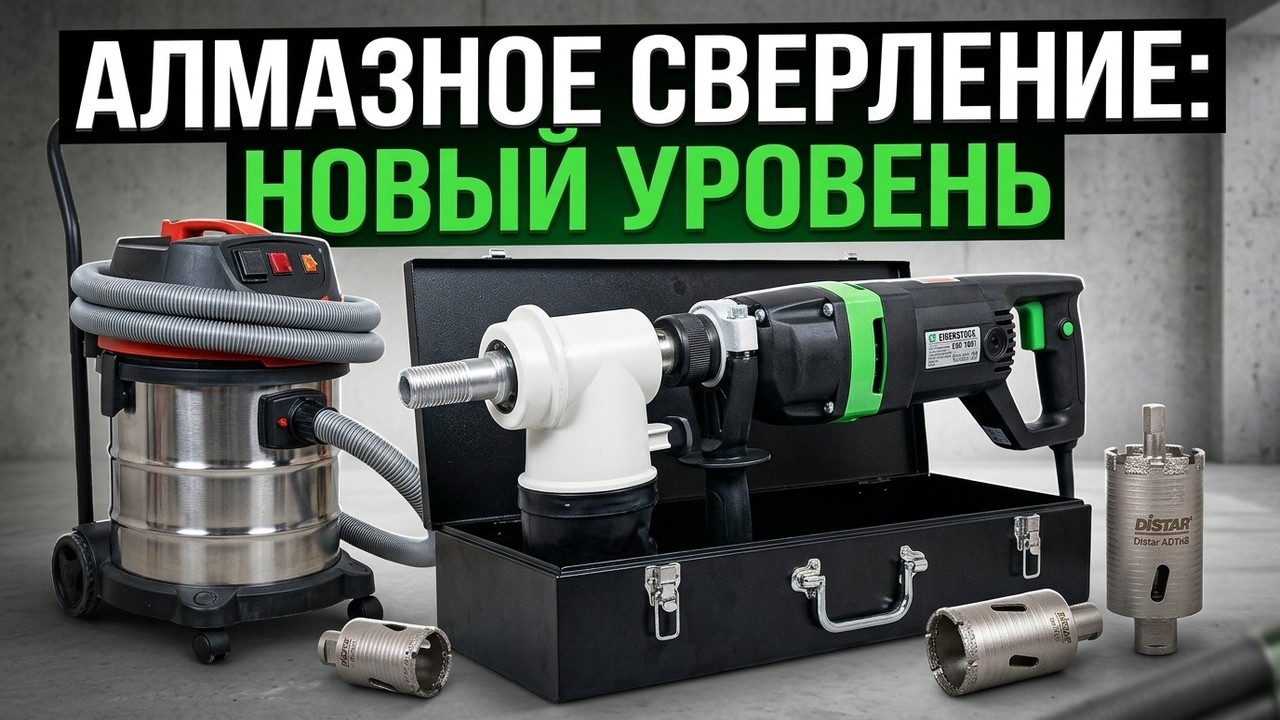 Сухое алмазное сверление. Новый уровень.