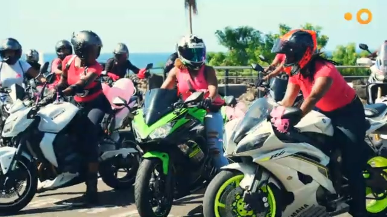 Octobre Rose à Moto 🏍️ les Motardes en virée à travers la Martinique - Rencontre avec les Amazones