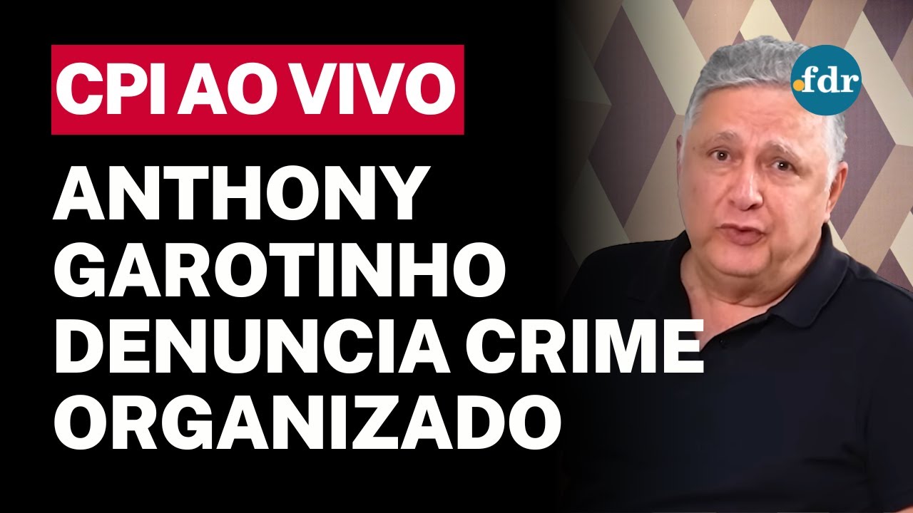 🔴 CPI DO CRIME AO VIVO: EX-GOVERNADOR GAROTINHO DENUNCIA INFILTRAÇÃO DO CRIME ORGANIZADO NO RIO