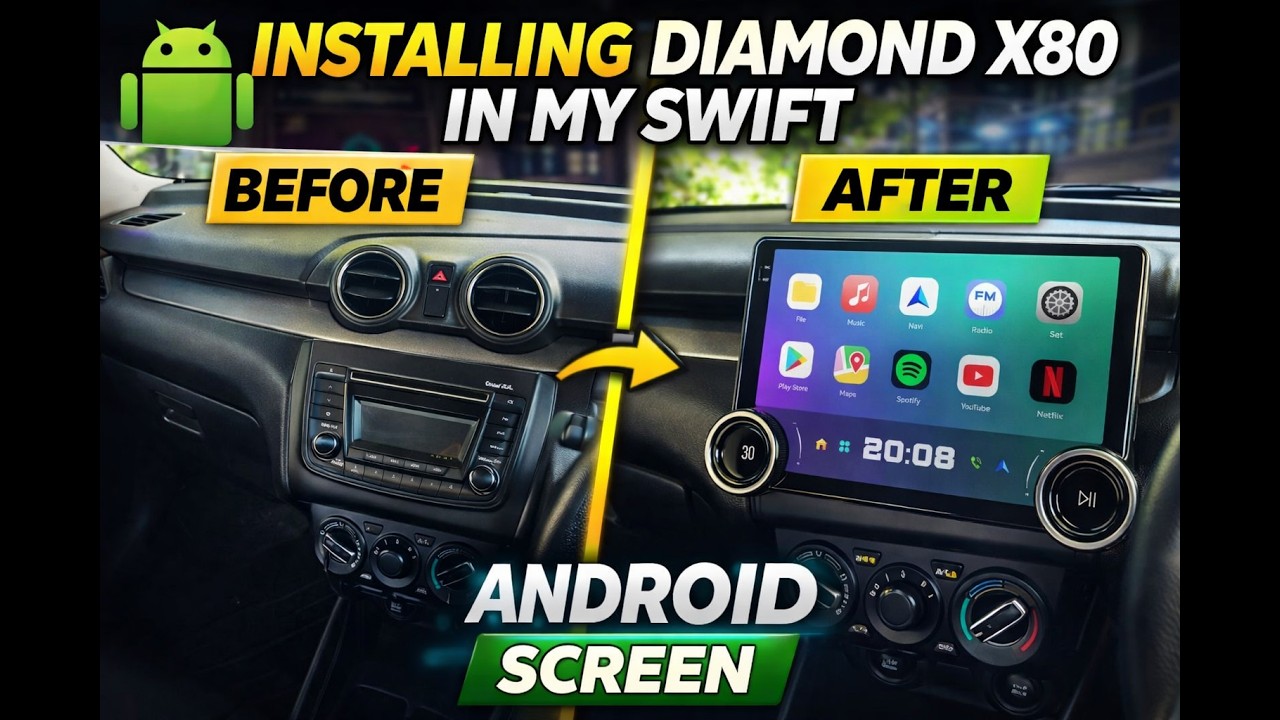 How to install Diamond X80Android 🚗🔥 ഇത്ര മാറ്റം വരും എന്നു കരുതിയില്ല 😱🤯