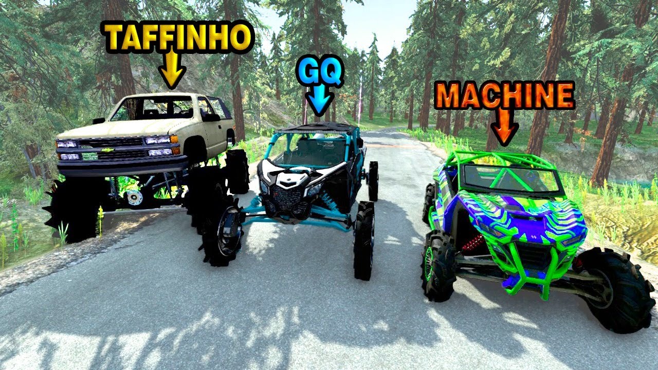 ELE APARECEU DO NADA NO MEIO DO VIDEO! BeamNG.drive MULTIPLAYER