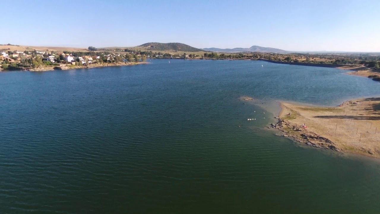 Mérida a vista de pajaro embalse de proserpina
