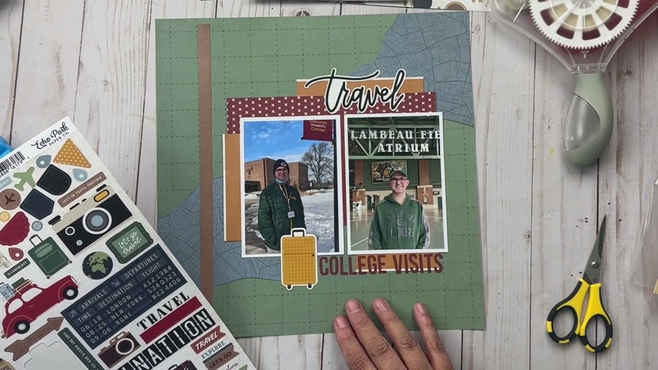 BOY LAYOUT - The ScrapRoom - Flavors of the Month Kit