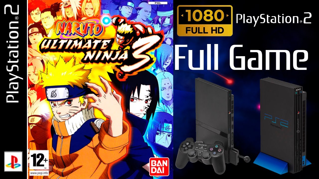 Naruto: Ultimate Ninja 3 - Story 100% - Full Game Walkthrough / Longplay (PS2) 1080p 60fps