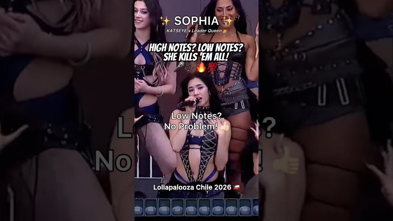 KATSEYE’s Sophia: High Notes? Low Notes? She KILLS ‘em ALL! 🎤🎶🔥💯 #Lollapalooza2026 (Chile 🇨🇱)