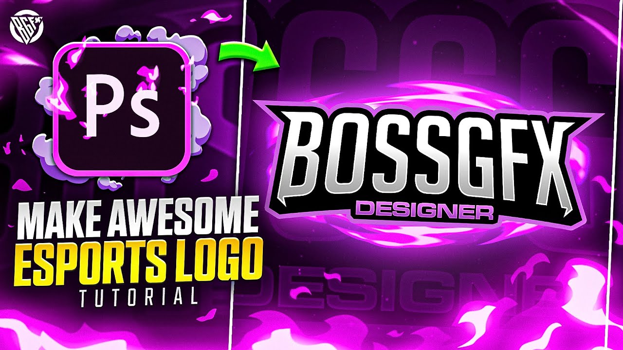 How To Make Awesome Esports Text Logo | Photoshop Tutorial | BOSS GFX