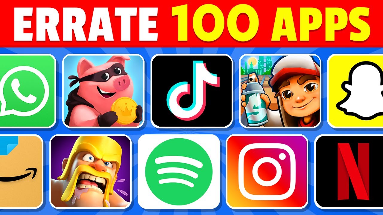 Errate das App-Logo in 3 Sekunden | Einfach, Mittel, Schwer, Unm&ouml;glich