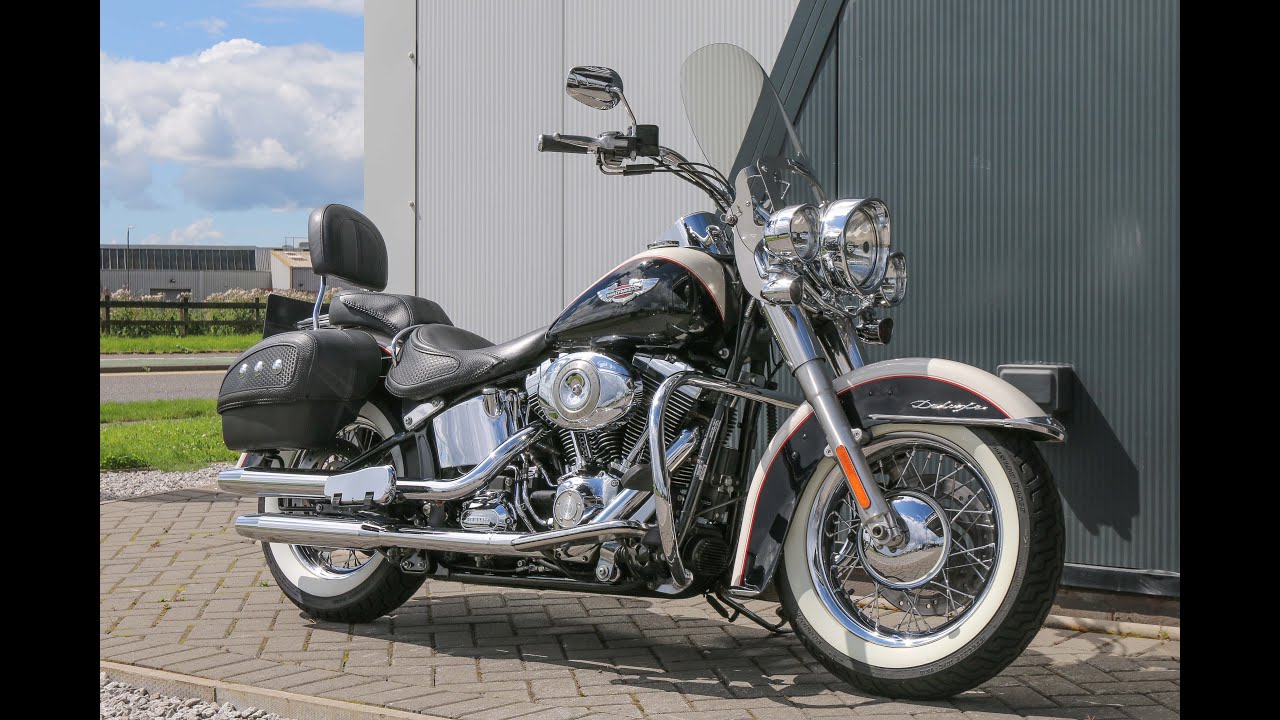 2011 Harley-Davidson FLSTN Softail Deluxe in Vivid Black and Birch White