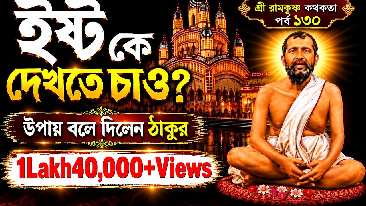 ইষ্ট কে দেখতে চাও। কিভাবে। উপায় বলে দিলেন ঠাকুর।SRI RAMKRISHNA