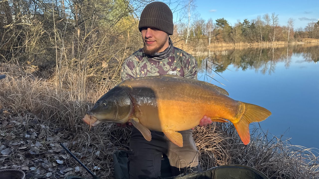 Karpfenangeln am kleinen Baggersee🎣