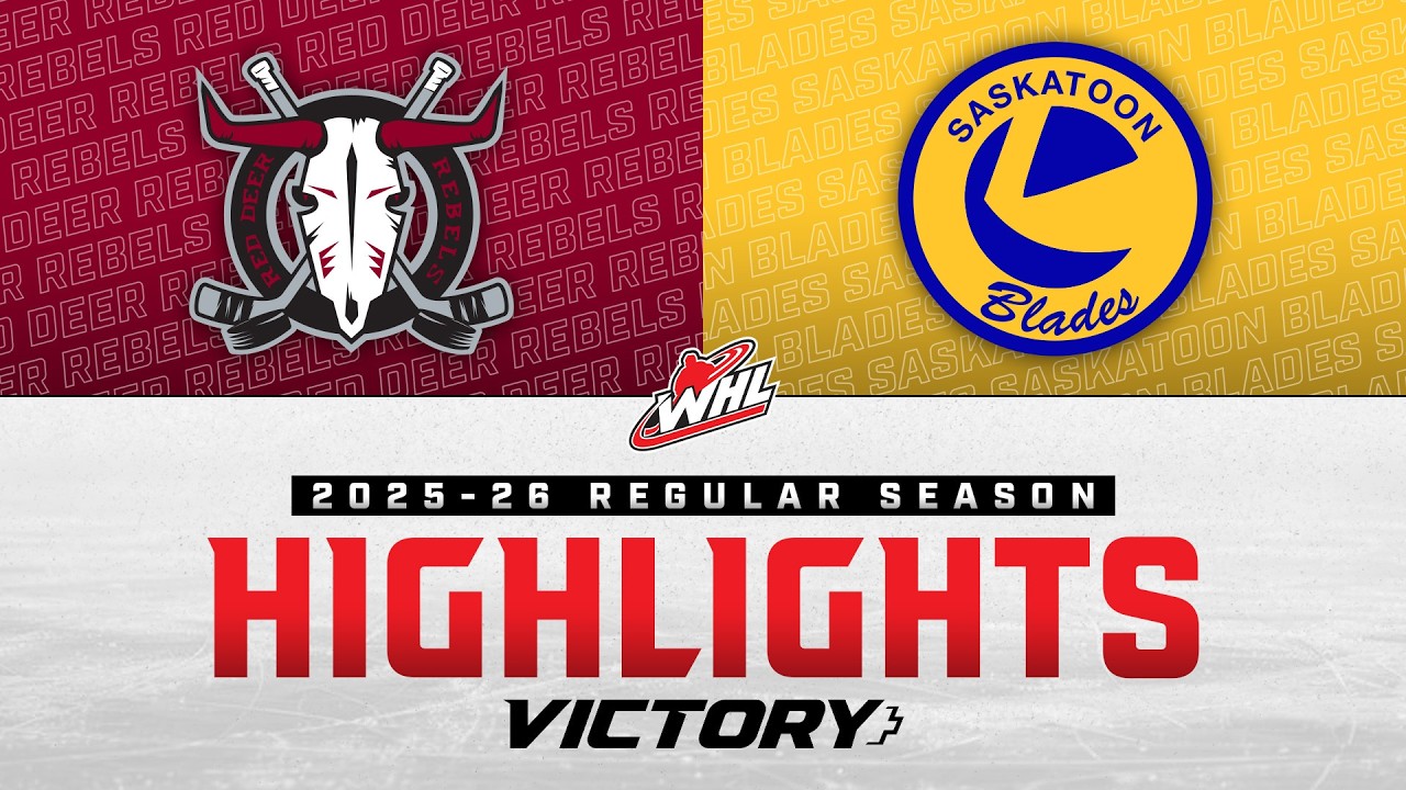 Red Deer Rebels at Saskatoon Blades 03/04 | WHL Highlights 2025-26