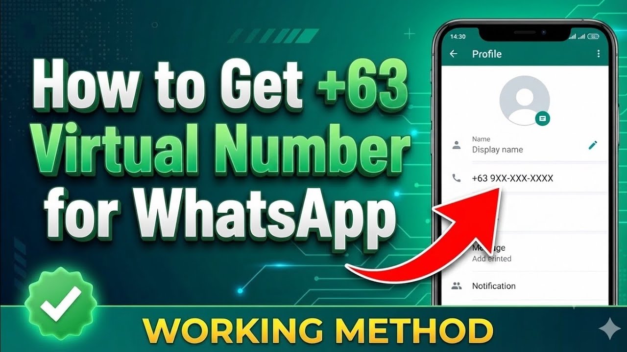 How to Get a +63 Indonesia Virtual Number for WhatsApp | Virtual Number For WhatsApp Fix Login Issue