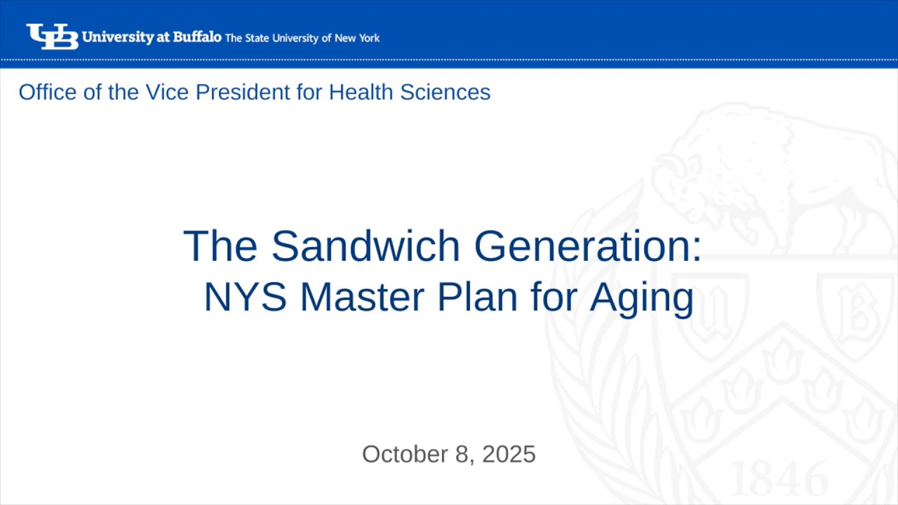 The Sandwich Generation: Keynote- NYS Master Plan for Aging