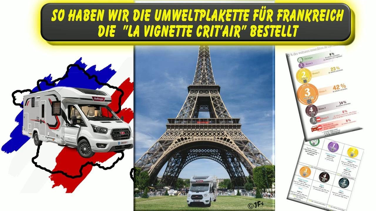 So haben wir die #Umweltplakette für #Frankreich bestellt 👋 LA VIGNETTE CRIT’AIR