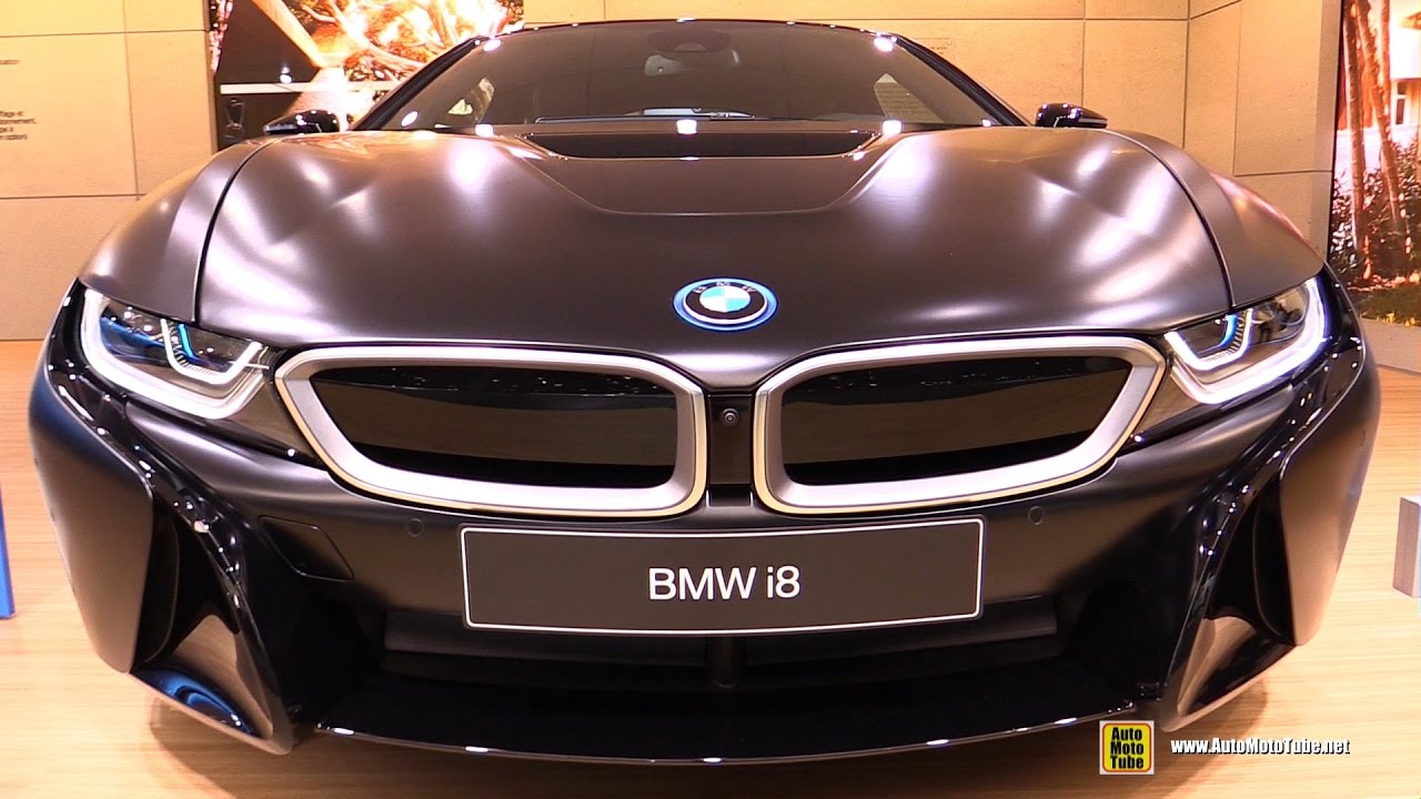2017 BMW i8 Frozen Black Protonic Edition - Exterior Interior Walkaround - 2017 Geneva Motor Show