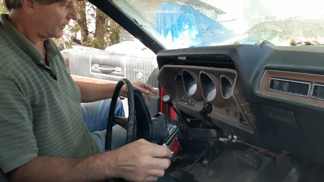 1971 through 74 B  body, Mopar rally dash cluster/schematic disassembly. Plymouth Dodge