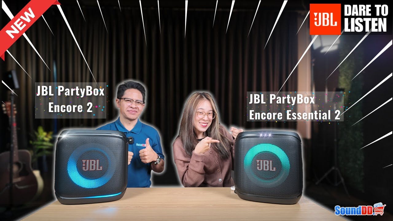 มาแล้วตัวจริง!! ลำโพงปาร์ตี้ใหม่ล่าสุด🎉JBL PartyBox Encore Essential 2 & PartyBox Encore 2 🔥
