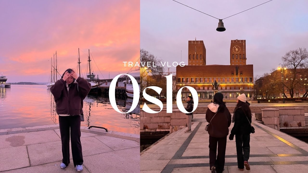 Oslo Weekend Trip Vlog ✈️ | Packing, Seafood, Museums & Pink Sunset Magic