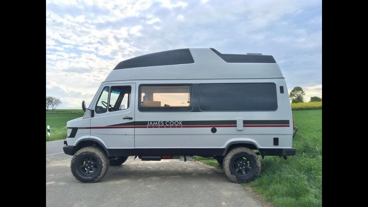 Mercedes T1 310 4x4 Transformation mit IGLHAUT AllradTechnik u. Stossd&auml;mpfer Marquart vorher-nachher