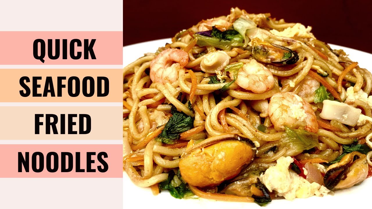 QUICK & EASY Seafood Fried Noodles So Simple You Can Make Any Time | Chow Mein | Aunty Mary Cooks 💕