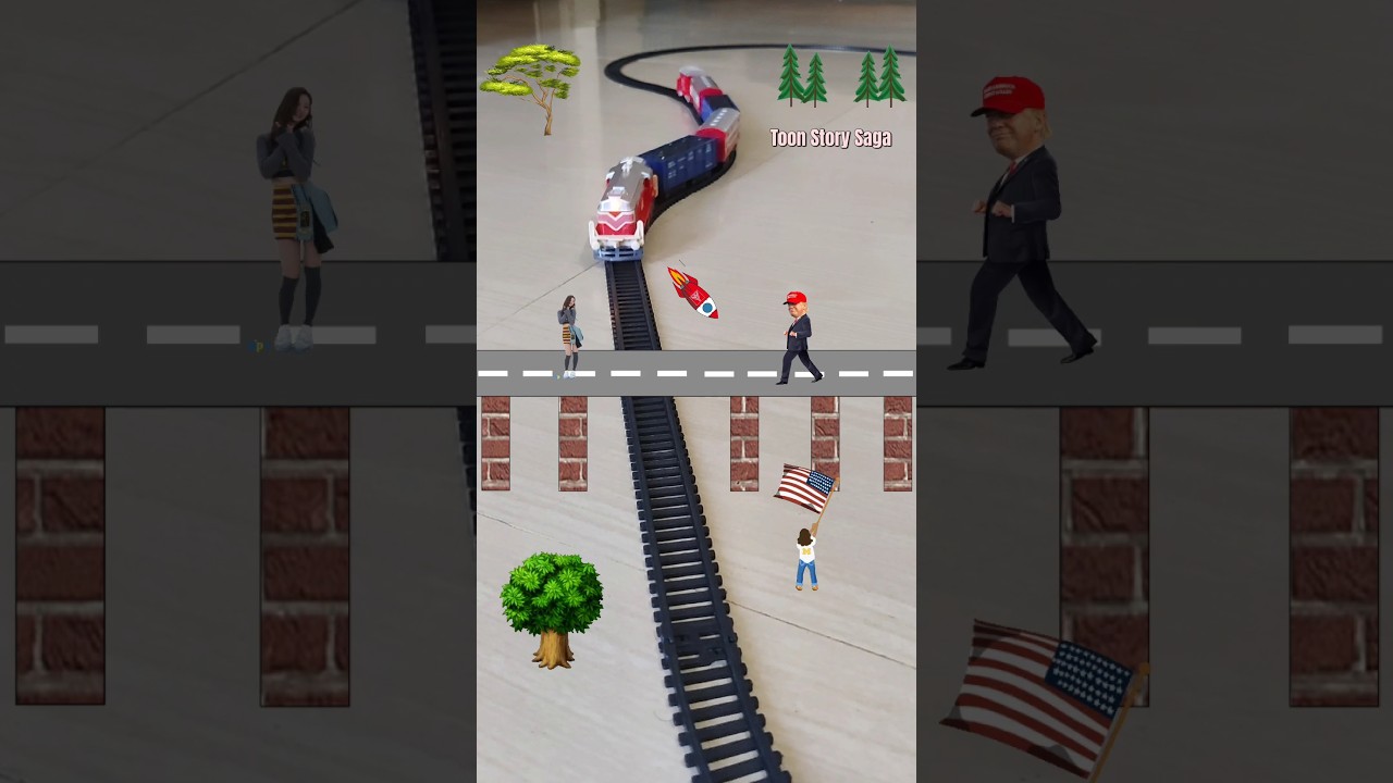 President is dancing during the Election Campaign and the train is approaching fast | US Election