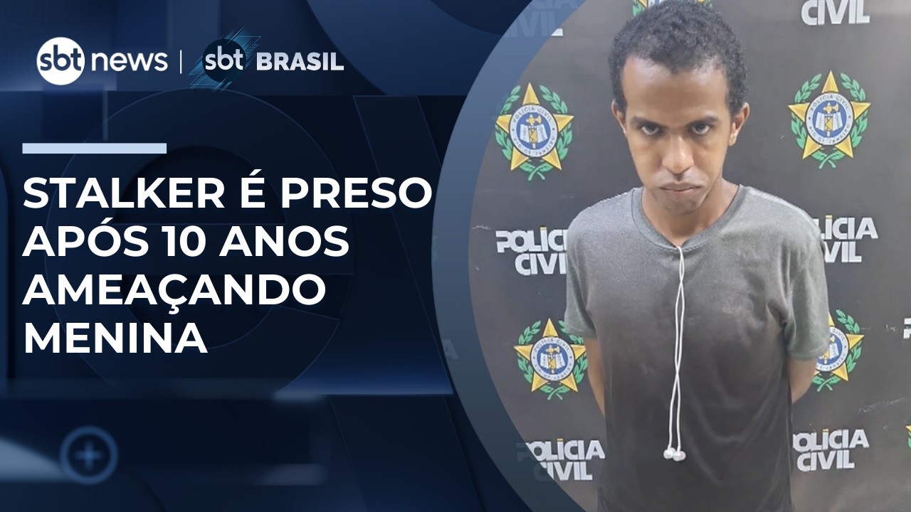 Homem é preso por perseguir e ameaçar jovem pela internet por 10 anos | #SBTBrasil