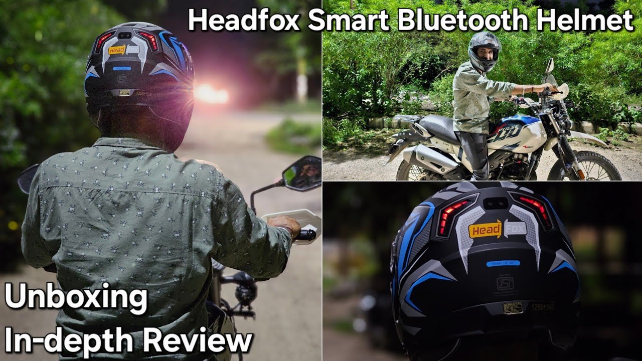 Headfox Smart Bluetooth Helmet Unboxing & Review | ye features kahi or nahi milenge 