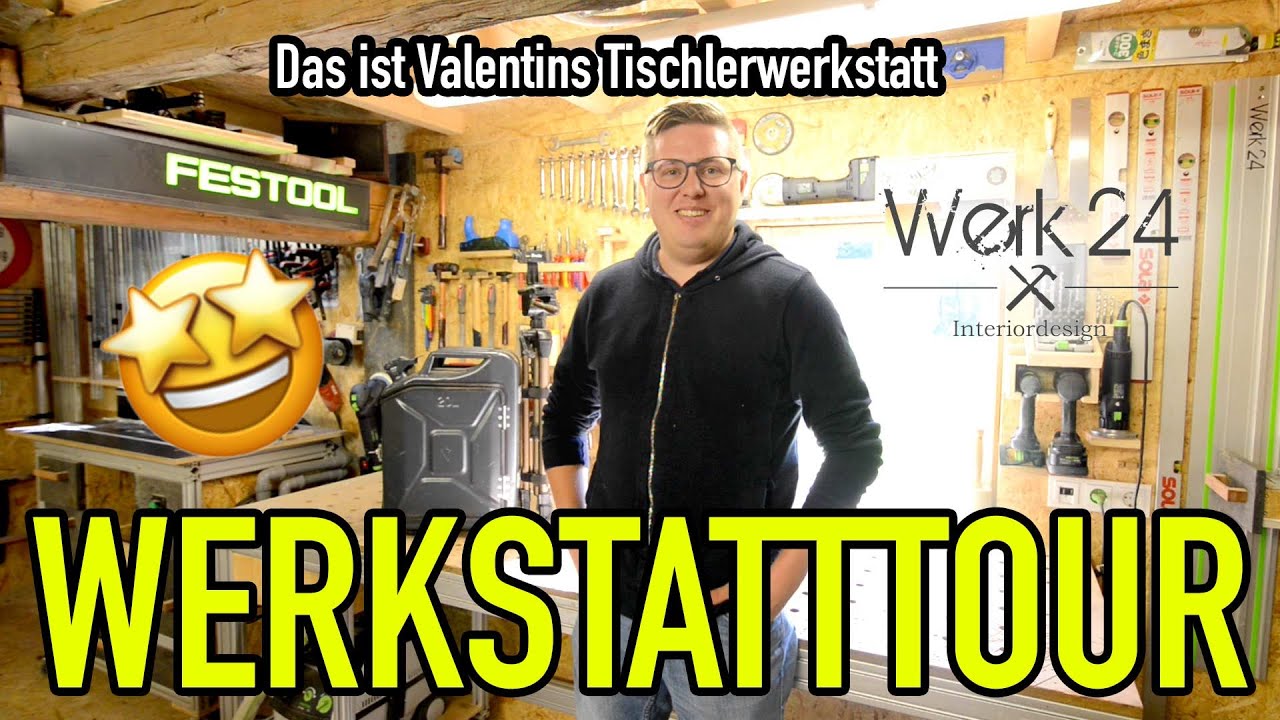 WERKSTATTTOUR: Das ist Valentins Tischlerwerkstatt - #hoizwüd - Mikes Toolshop