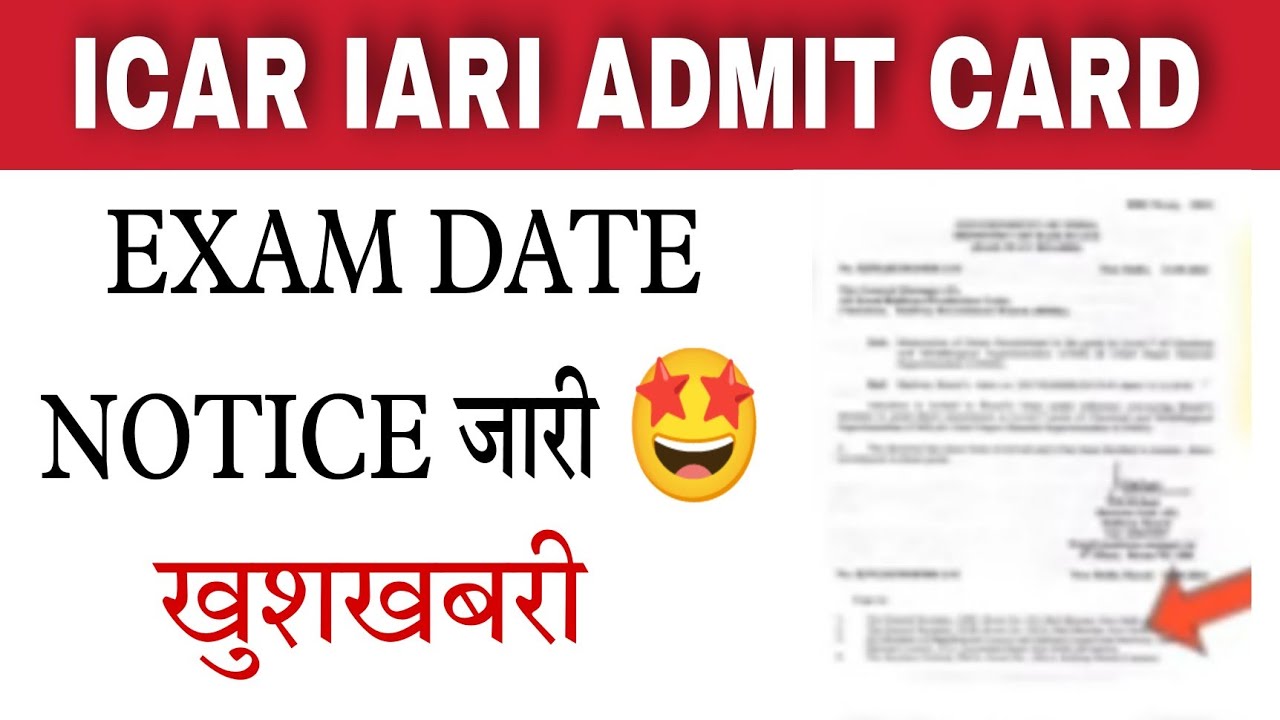 ICAR TECHNICIAN 2022 EXAM DATE & ADMIT CARD || ICAR Technician Exam New Update