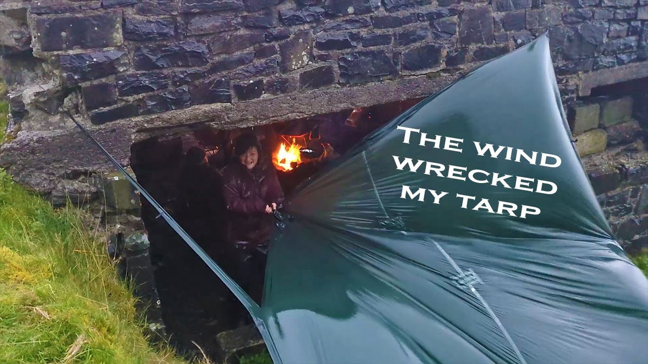 Rain & Wind Wild Camping - Party with the Lads