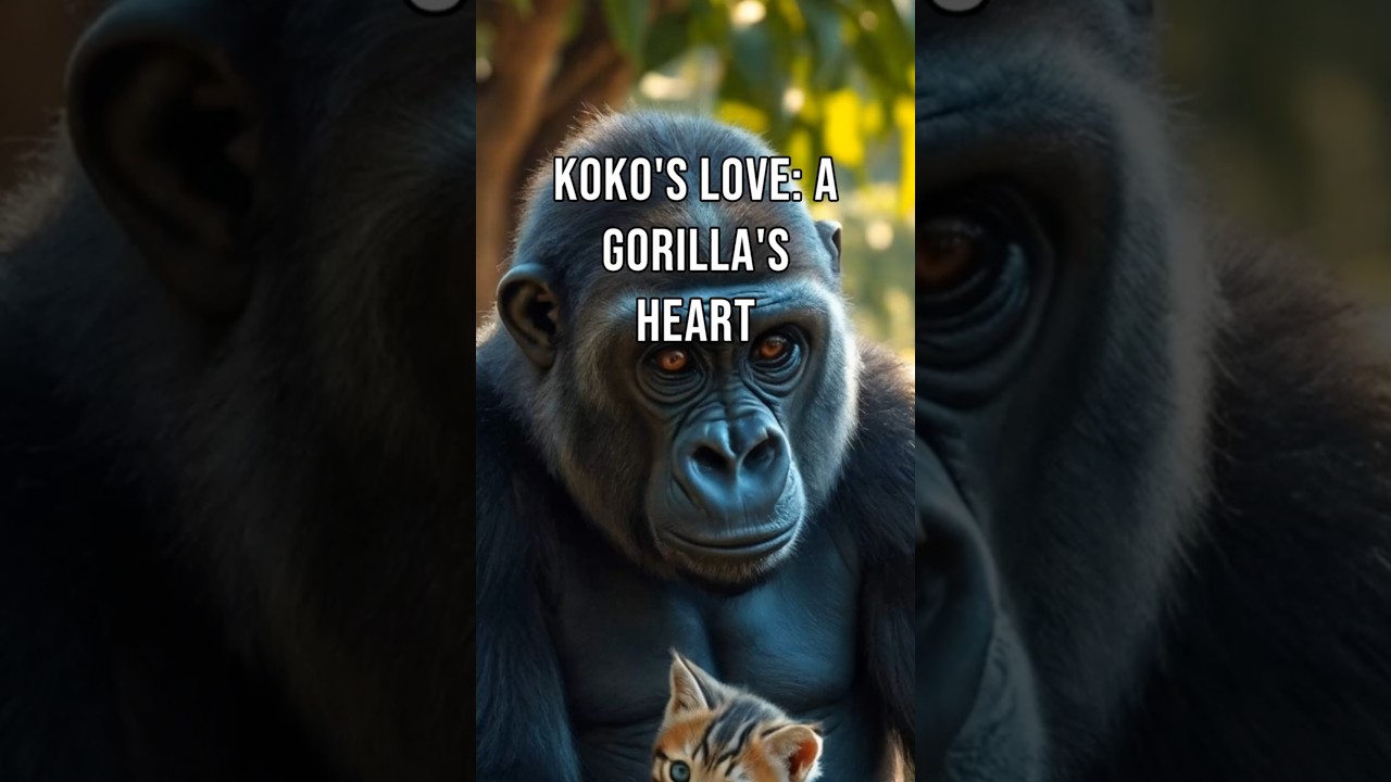 Koko's Love: A Gorilla's Heart 💗🦍 #story #truestory #animalstory #emotional