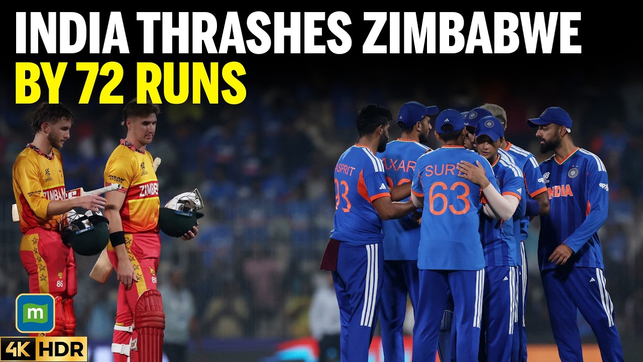 India Vs. Zimbabwe: India CRUSH Zimbabwe by 72 Runs! Super 8 Statement Win at T20 World Cup