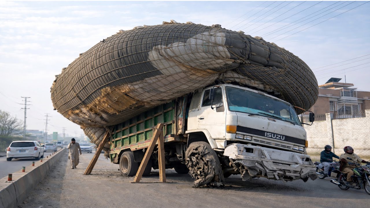 This Truck Was One Second From Falling… What Stopped It Is Shocking 