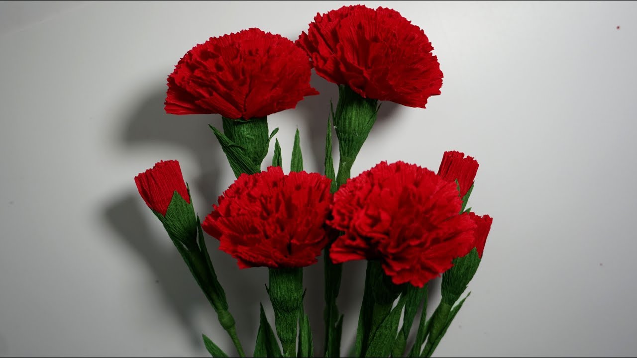 How to make handmade paper fowers - Super Easy Way To Make Paper Flower With Tissue and Crepe Paper