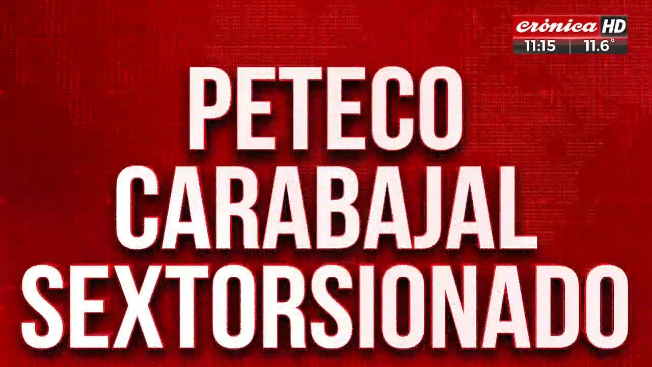 Peteco Carabajal fue víctima de sextorsión