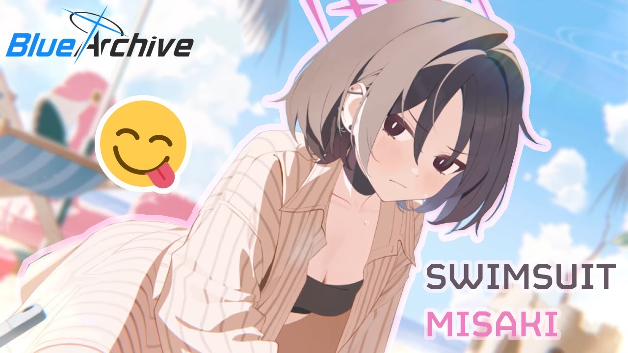 swimsuit misaki pulls but our brains are vani