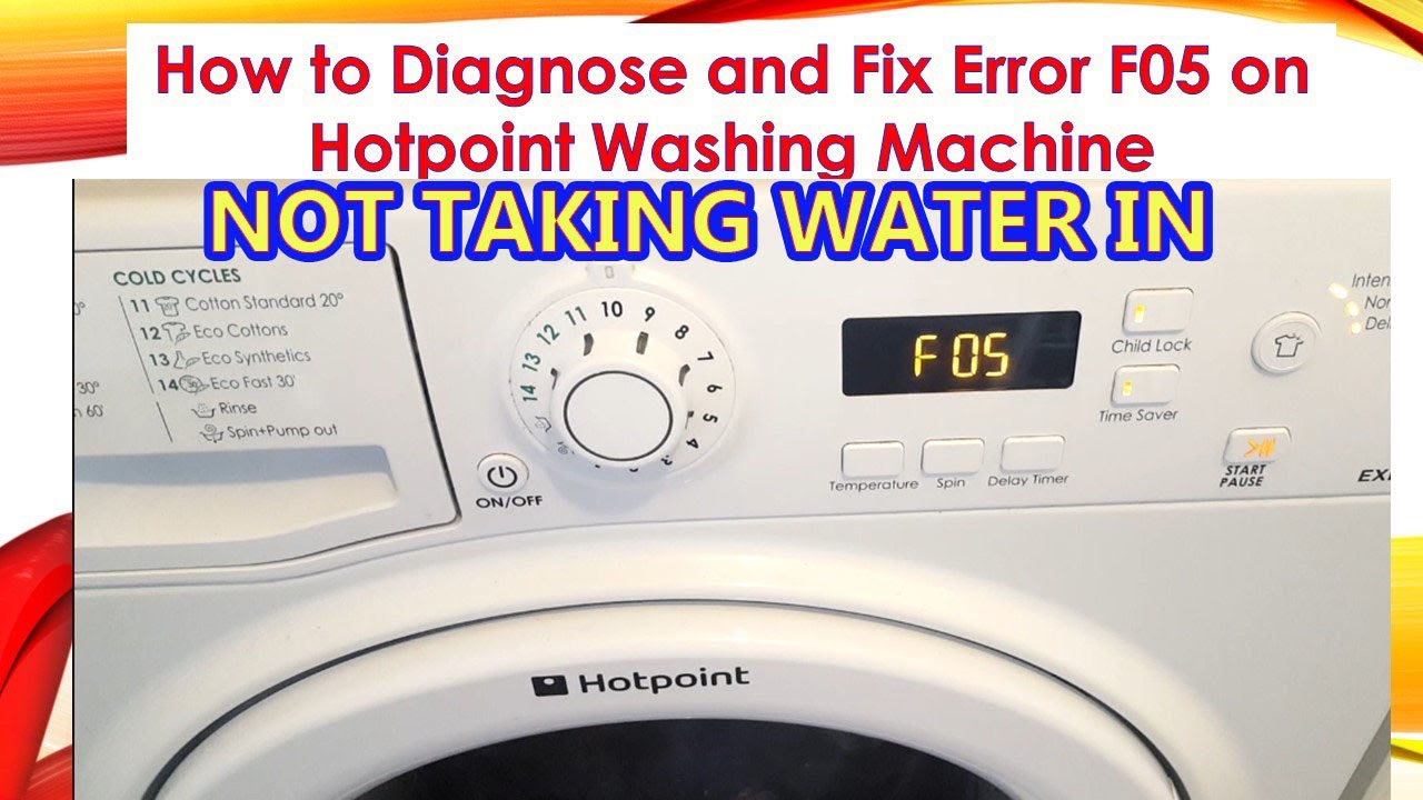 How to diagnose and fix washing machine with error F05